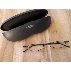 Vintage Silhouette Titanium Oval Eyeglasses Lightweight Minimal Frame w/case